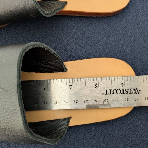 St Agni Leather Slides (Black) - Picture 12 of 14